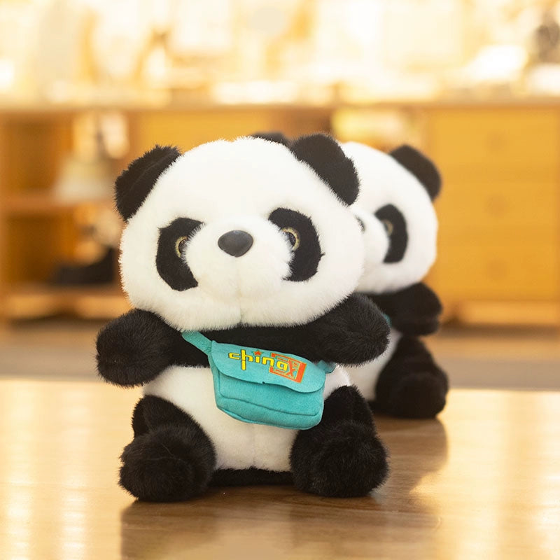 Backpack Panda Doll Doll Plush Toy Cute Artificial Size Panda Ragdoll Birthday Gift for Girlfriend