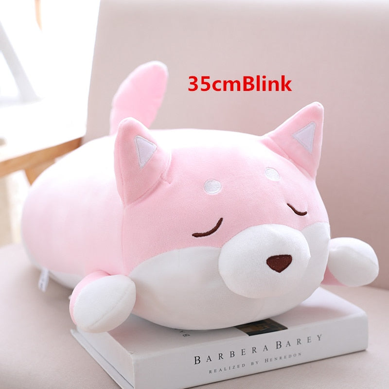 Cute Corgi Dog doll pillow Shiba Inu plush toy holding sleeping doll Stuffed animal pillow gift for baby 35cm