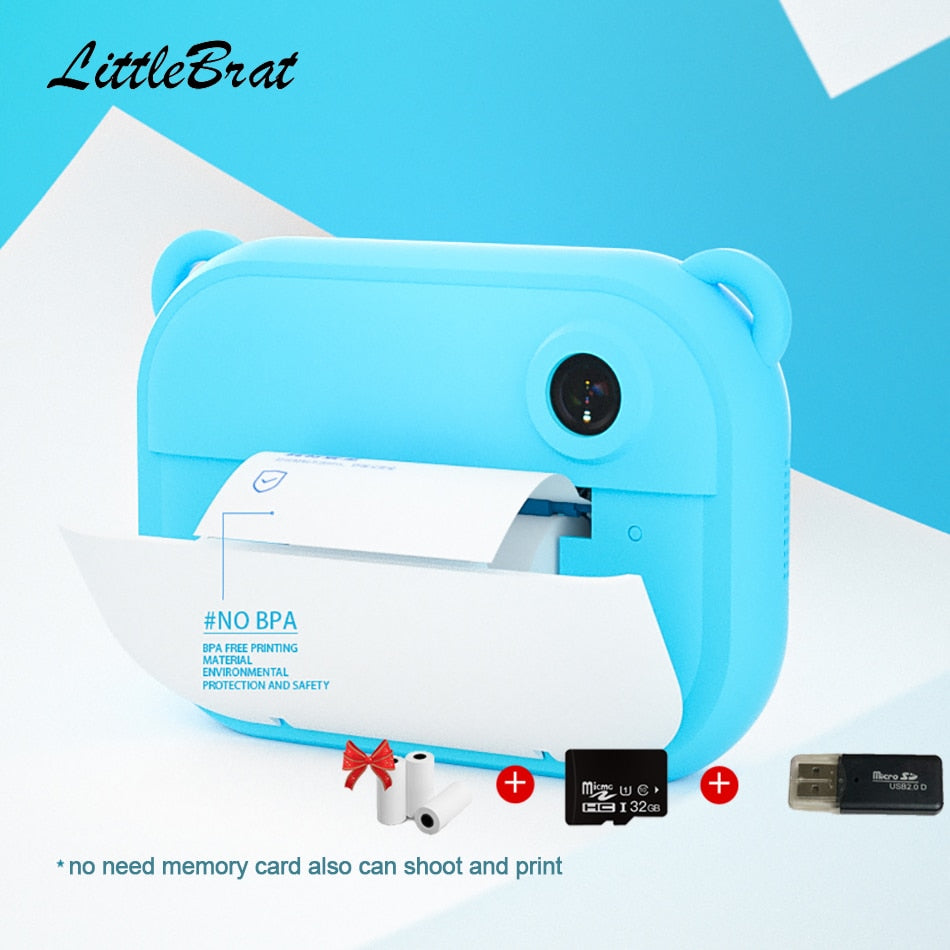 Children Camera For Kids Instant Camera 1080P Digital Camera For Children Photo Camera Toys For Girl Boy Birthday Gifts