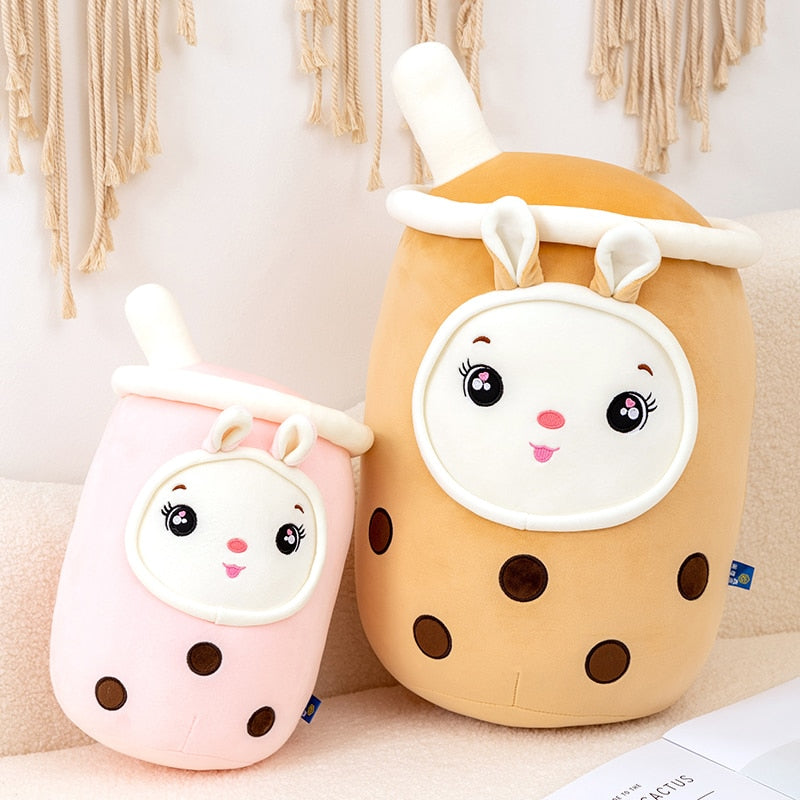 Lovely Milk Tea Stuffed Plush Pillow Cushion Funny Cartoon Boba Plush Toys Kids Toys Birthday Valentine's Gift
