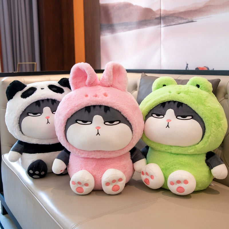 Authentic My Emperor Wanwan Sleeping Doll Turned into Panda Rabbit Doll Plush Toy Doll Long Live Cat Pillow Gift