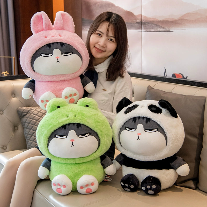 Authentic My Emperor Wanwan Sleeping Doll Turned into Panda Rabbit Doll Plush Toy Doll Long Live Cat Pillow Gift
