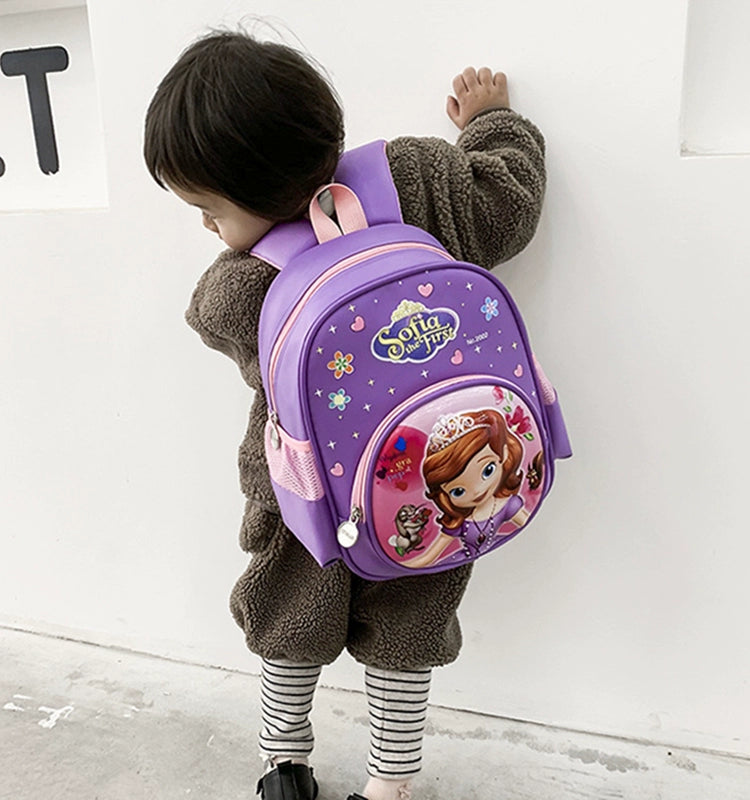 Burden-Reducing Kindergarten Boy's Western Style Schoolbag Cartoon Spider Car Waterproof Little Princess Girls' Backpack Lightweight