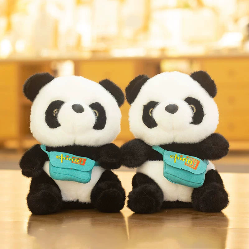 Backpack Panda Doll Doll Plush Toy Cute Artificial Size Panda Ragdoll Birthday Gift for Girlfriend