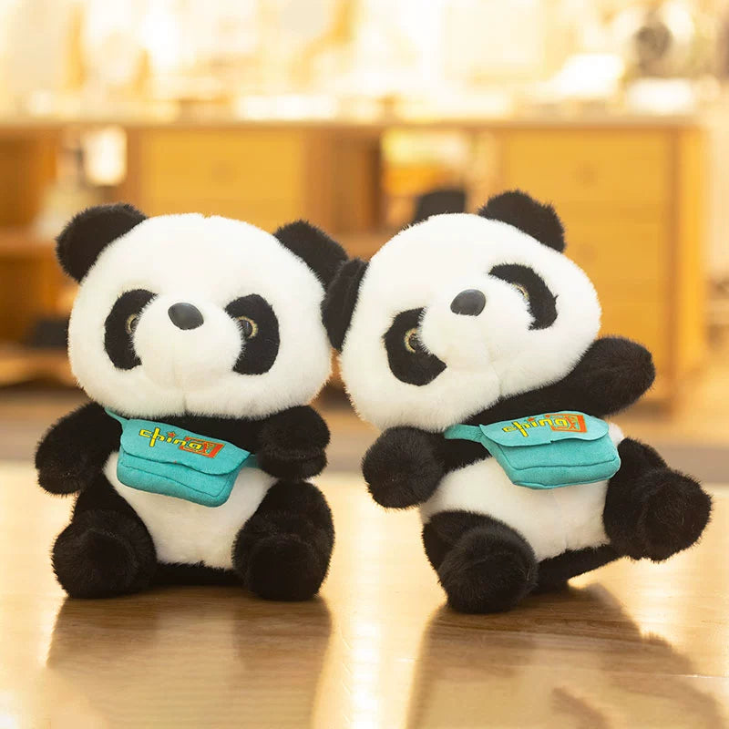 Backpack Panda Doll Doll Plush Toy Cute Artificial Size Panda Ragdoll Birthday Gift for Girlfriend