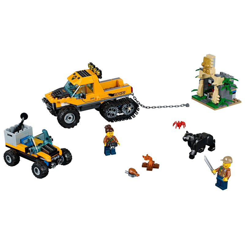 Chinese Building Blocks City Series Jungle Half Crawler Task 60159 Children Educational Assembly Toy 10710