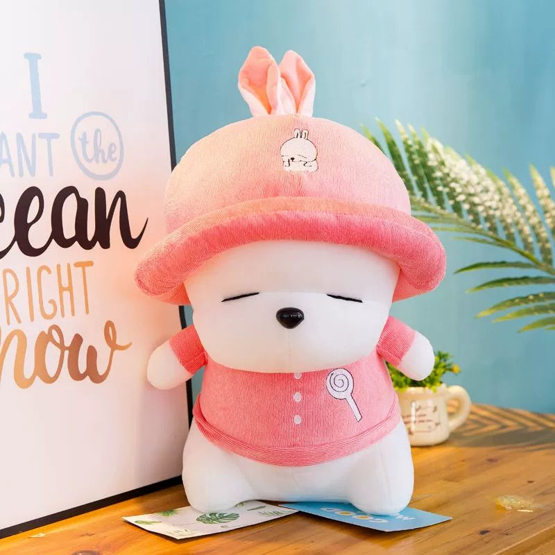 White Rabbit Doll Stuffed Toy Pillow Mashimaro Doll Cloth Doll Sleep Children's Birthday Gifts Girl