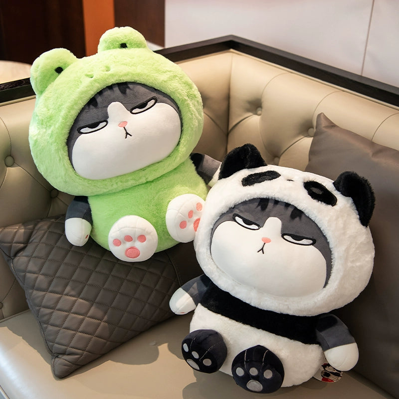Authentic My Emperor Wanwan Sleeping Doll Turned into Panda Rabbit Doll Plush Toy Doll Long Live Cat Pillow Gift