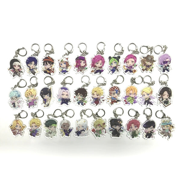 Qiliwu Japanese Anime Derivative JoJo's Wonderful Adventure Series Kujo Jotaro Transparent Acrylic Pendant B