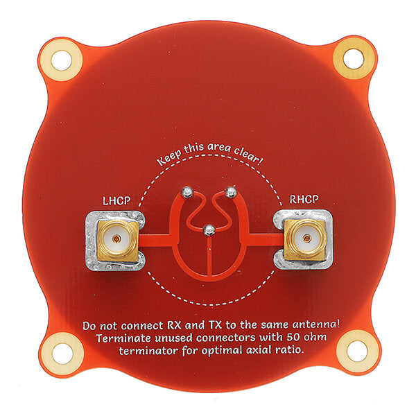 Realacc Triple Feed Patch-1 5.8GHz 9.4dBi Directional Circular Polarized FPV Pagoda Antenna for Fatshark DJI Eachine Goggles