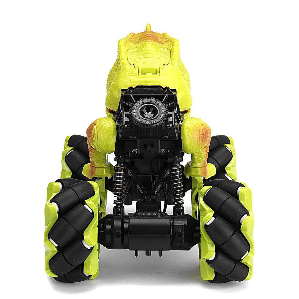 RC Stunt Car 1/16 2.4G 13CH Dinosaur Remote Control Toys Lighting Music Spary Horizontal Drift Vehicles Models