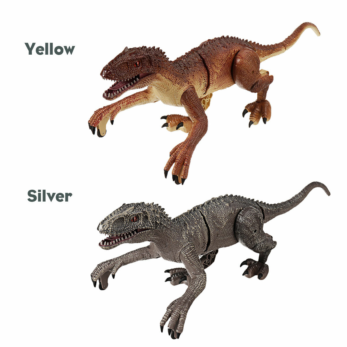 Simulation Tyrannosaurus Rex RC Raptors Electric Walking Simulation Animal Remote Control Jurassic Dinobot Model with Sound and Lights Toy for Kids Gift