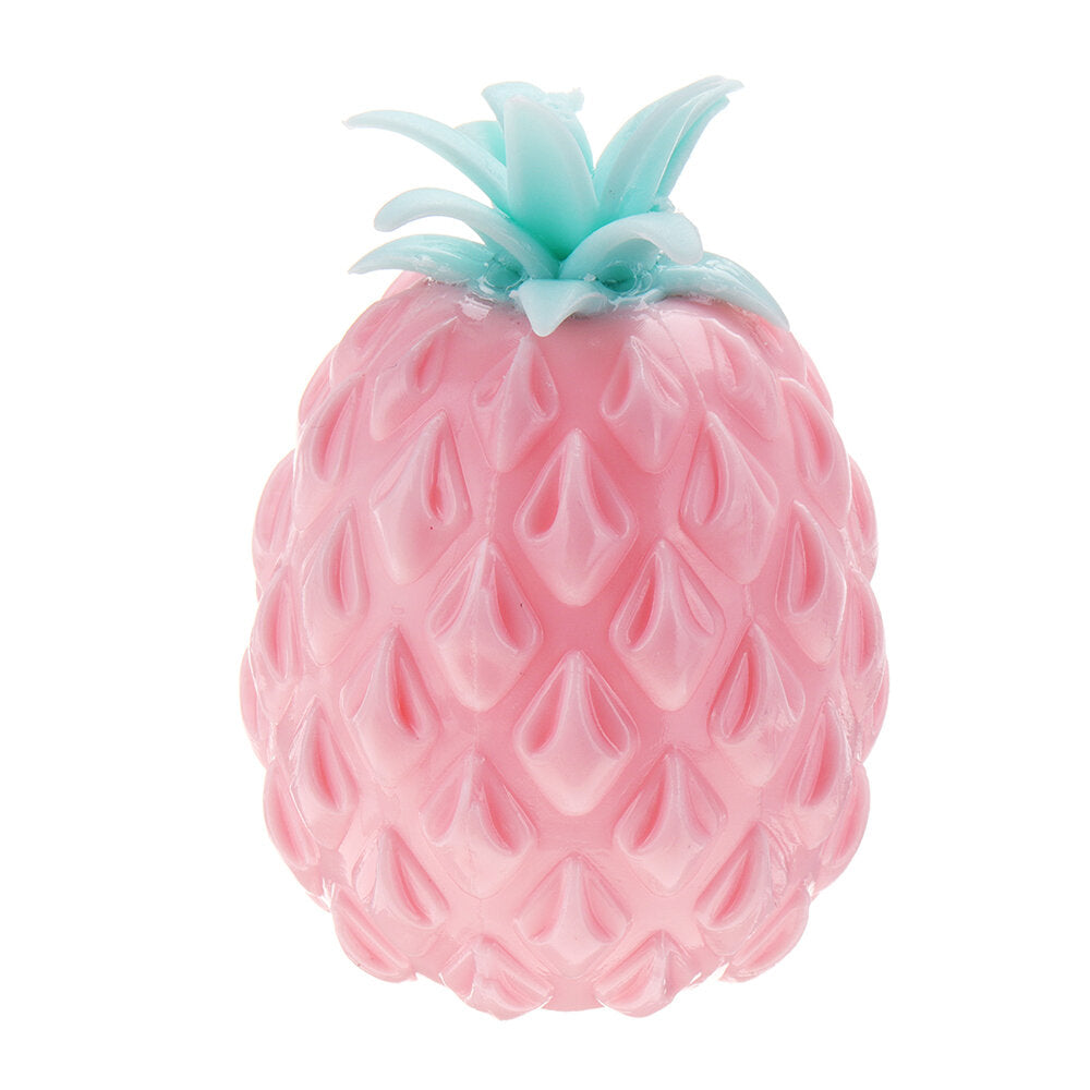 Squishy MultiColor Pineapple Stress Reliever Ball 11*7.5CM Squeeze Stressball Party Bag Fun Gift