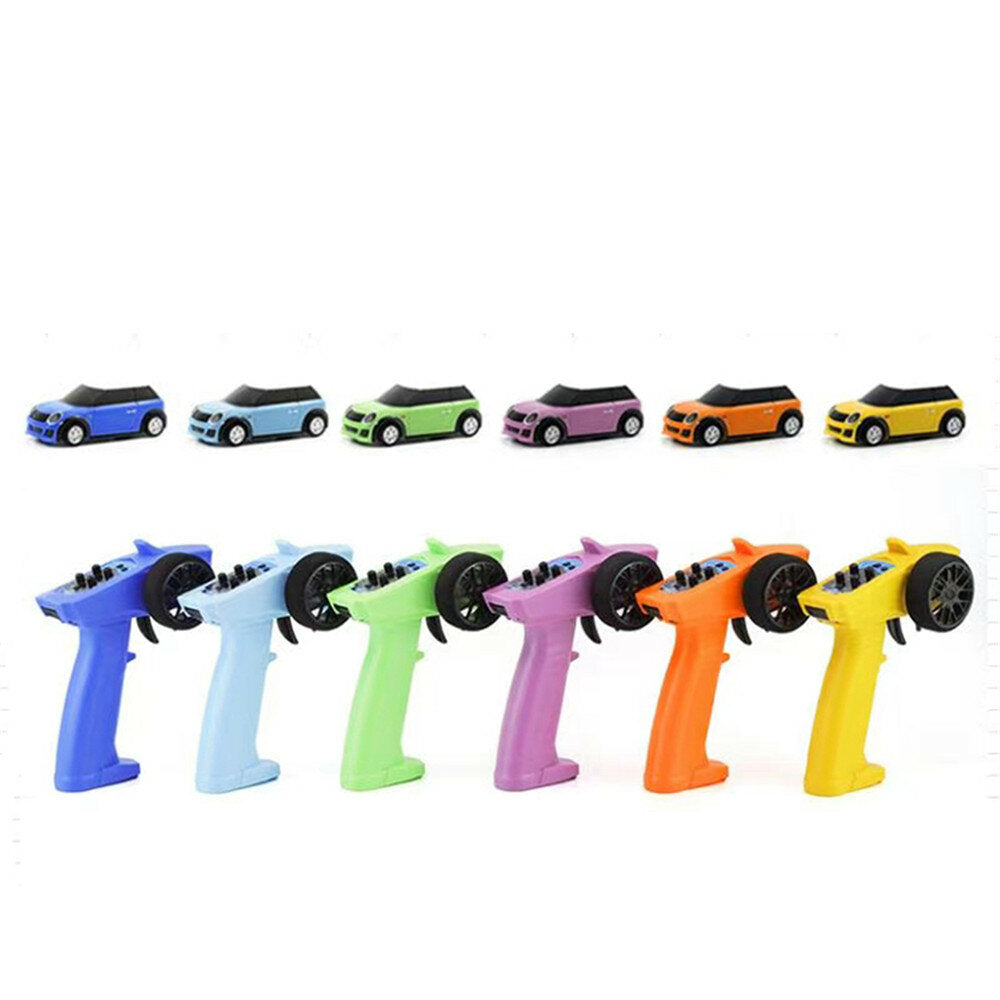 Turbo Racing RTR 1/76 2.4G RWD Fully Proportional Mini RC Car LED Light Vehicles Model Kids Children Toys