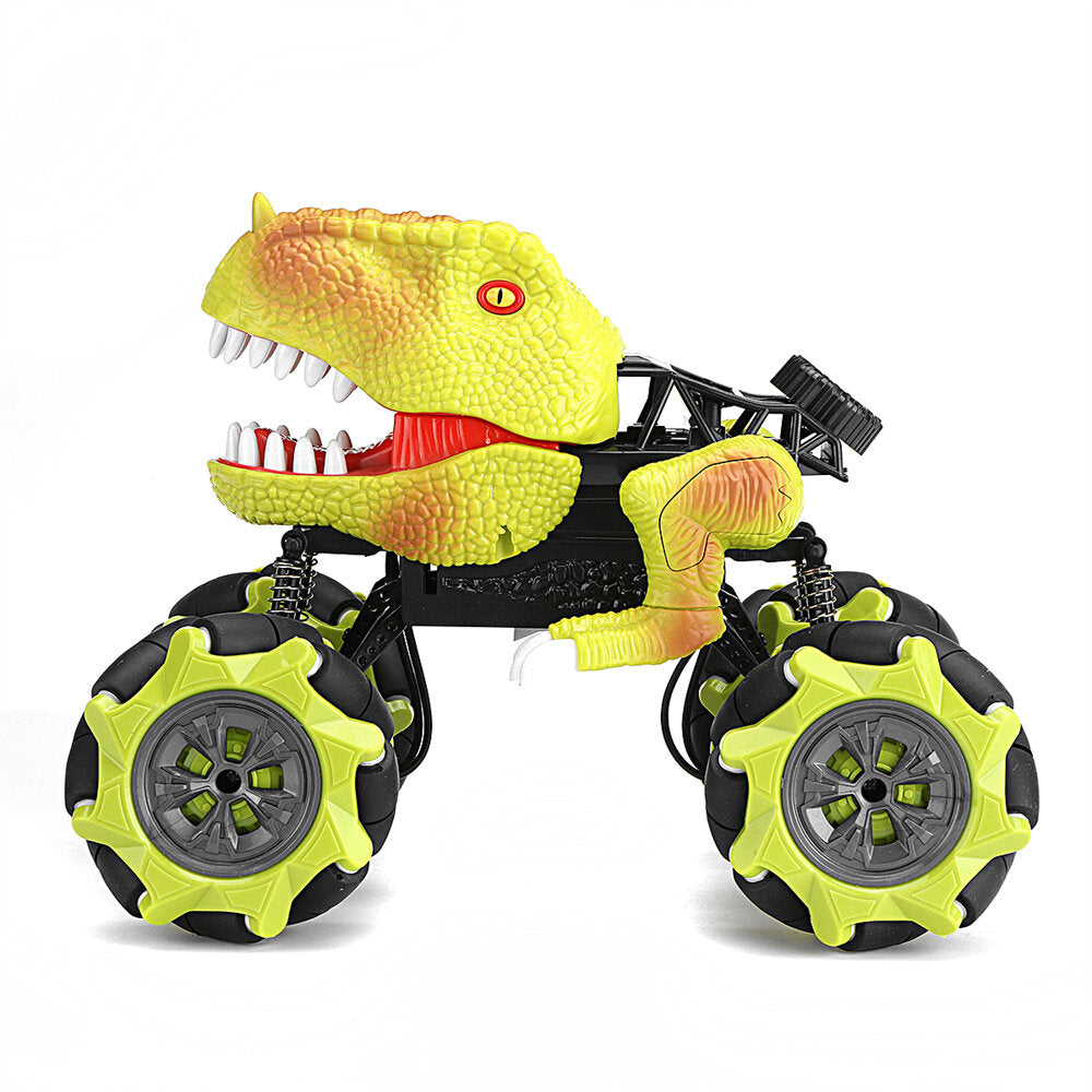 RC Stunt Car 1/16 2.4G 13CH Dinosaur Remote Control Toys Lighting Music Spary Horizontal Drift Vehicles Models