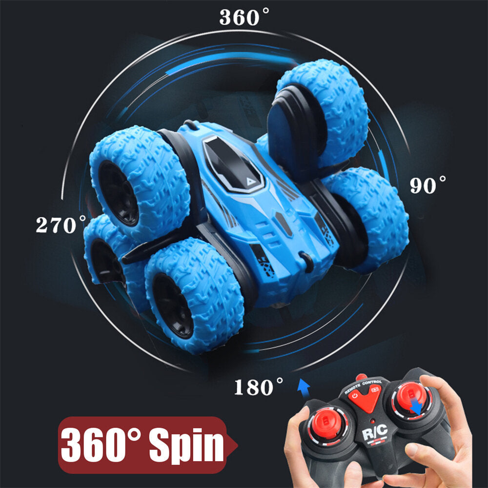 RC Stunt Car 2.4G 4WD Remote Control All-Terrain Toy Off Road 360 Flip with Lights Music Drift Double-Sided Vehicle Model