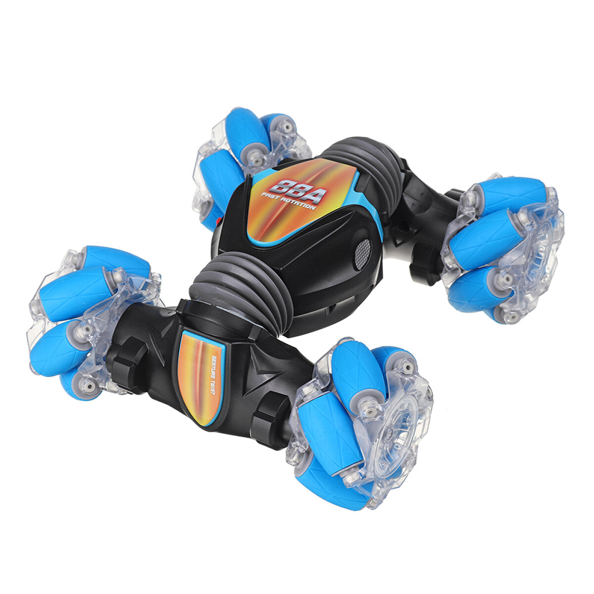 RC Stunt Car 1/12 2.4G Remote Control Gesture Sensor All-Terrain Toy Double Sided Rotating Off Road 360 Flips with Lights Music Drift Dancing Vehicle Model