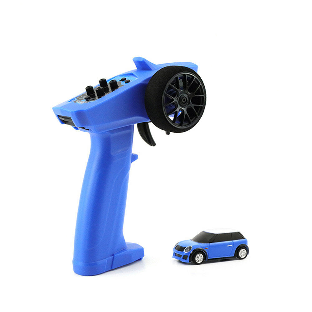 Turbo Racing RTR 1/76 2.4G RWD Fully Proportional Mini RC Car LED Light Vehicles Model Kids Children Toys