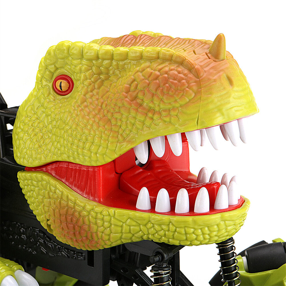 RC Stunt Car 1/16 2.4G 13CH Dinosaur Remote Control Toys Lighting Music Spary Horizontal Drift Vehicles Models