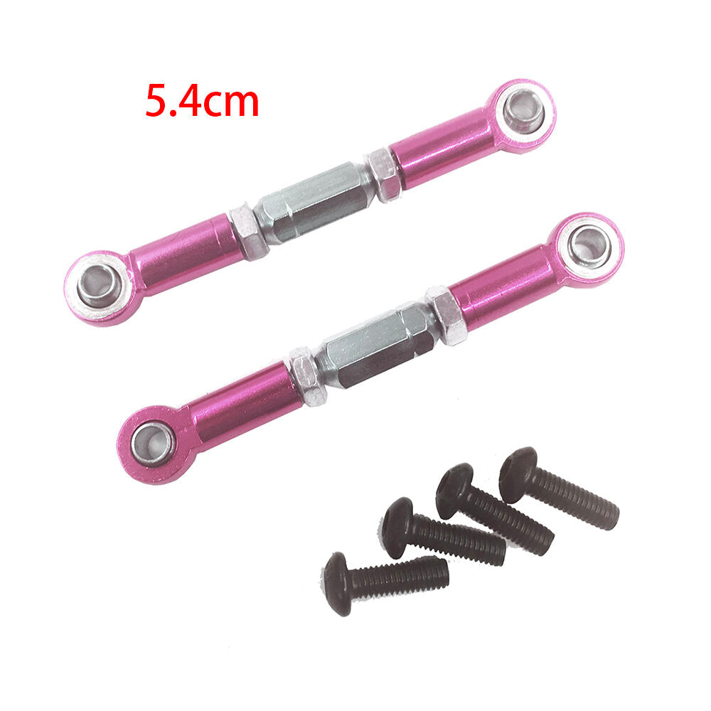 Wltoys 144001 1/14 Upgrade Metal RC Car Parts Swing Arm C Seat Connector Steering Cup Rear Wheel Seat Rod Gear Pink