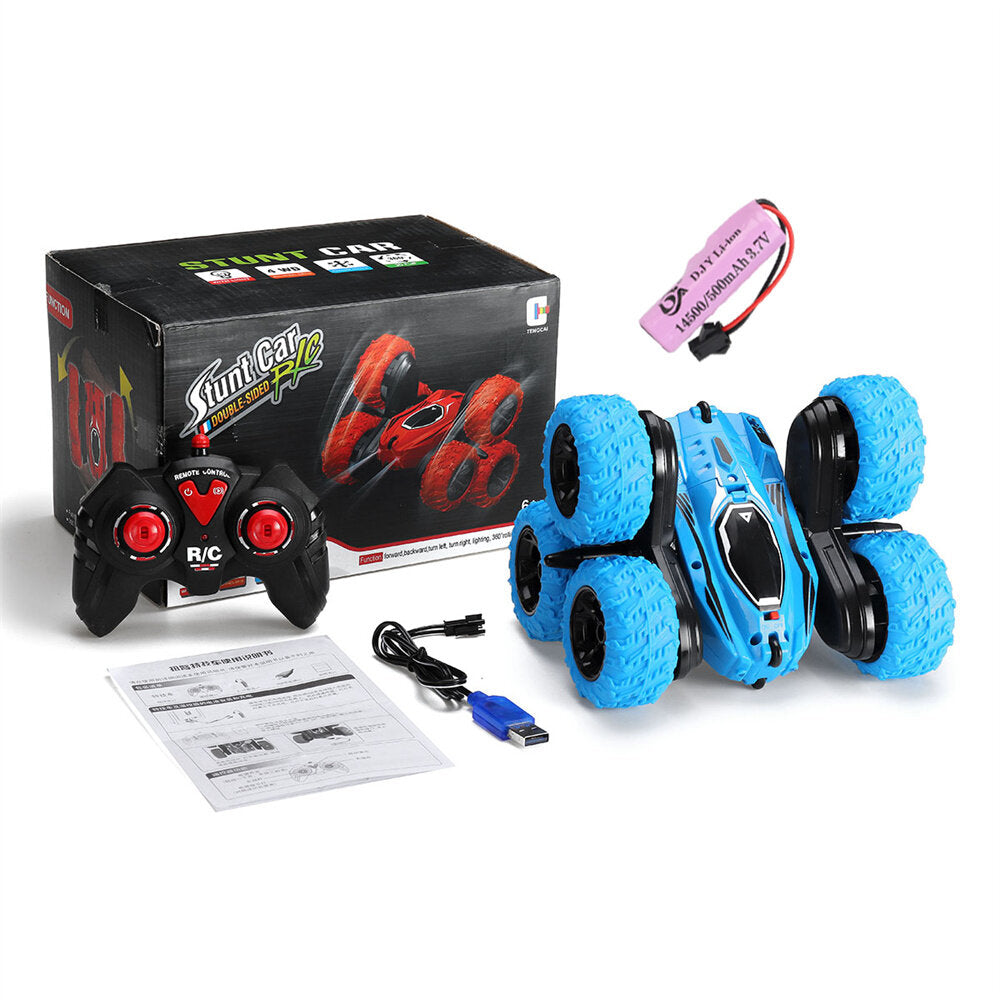 RC Stunt Car 2.4G 4WD Remote Control All-Terrain Toy Off Road 360 Flip with Lights Music Drift Double-Sided Vehicle Model
