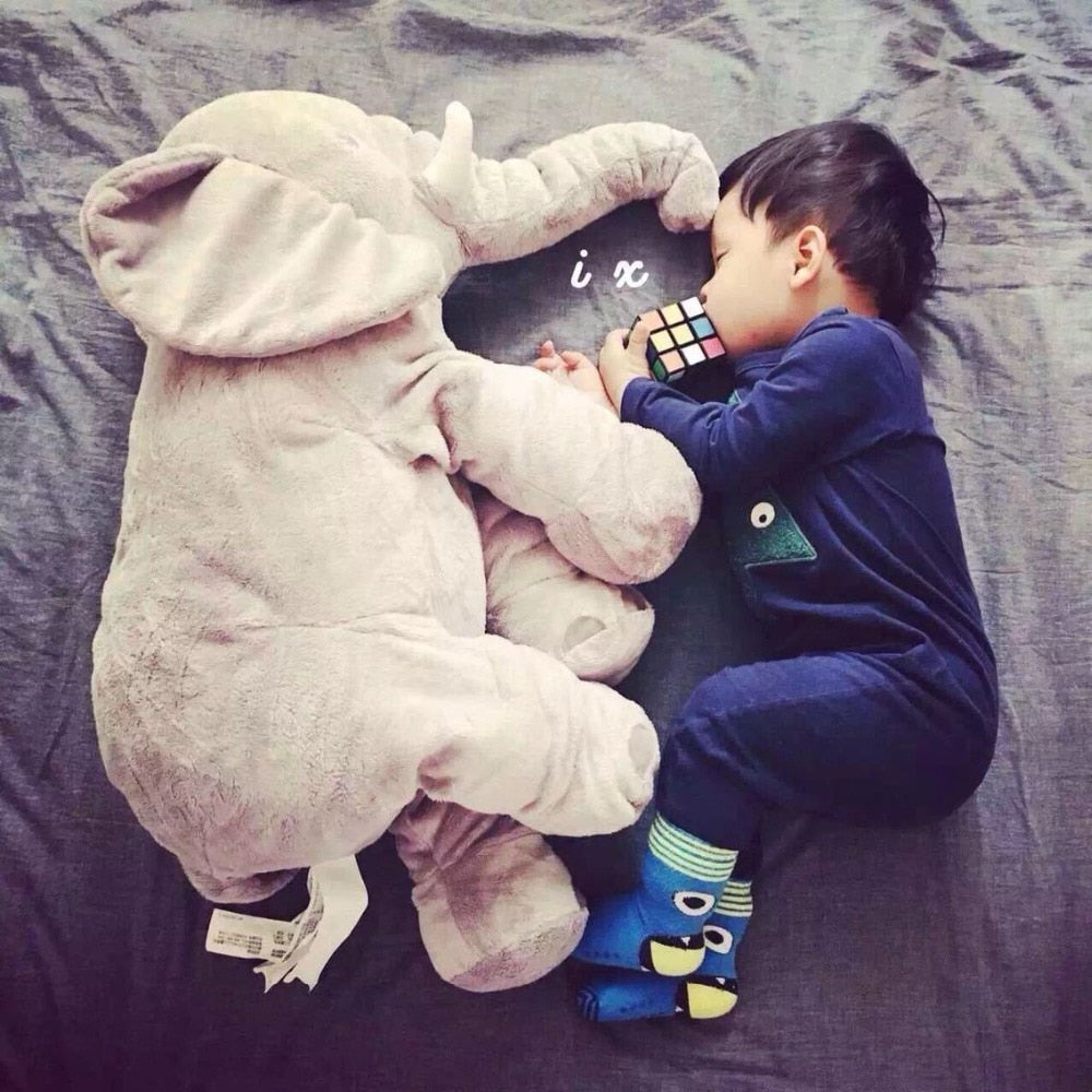 Lovely 40cm/60cm Infant Plush Elephant Soft Appease Elephant Playmate Calm Doll Baby Toy Elephant Pillow Plush Toys Stuffed Doll