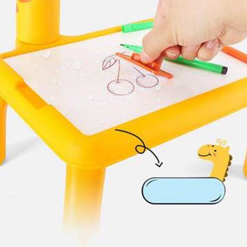 Kids Mini Led Drawing Projector Art Drawing Table Light Toys For Kids Painting Board Small Desk Educational Learning Paint Tool