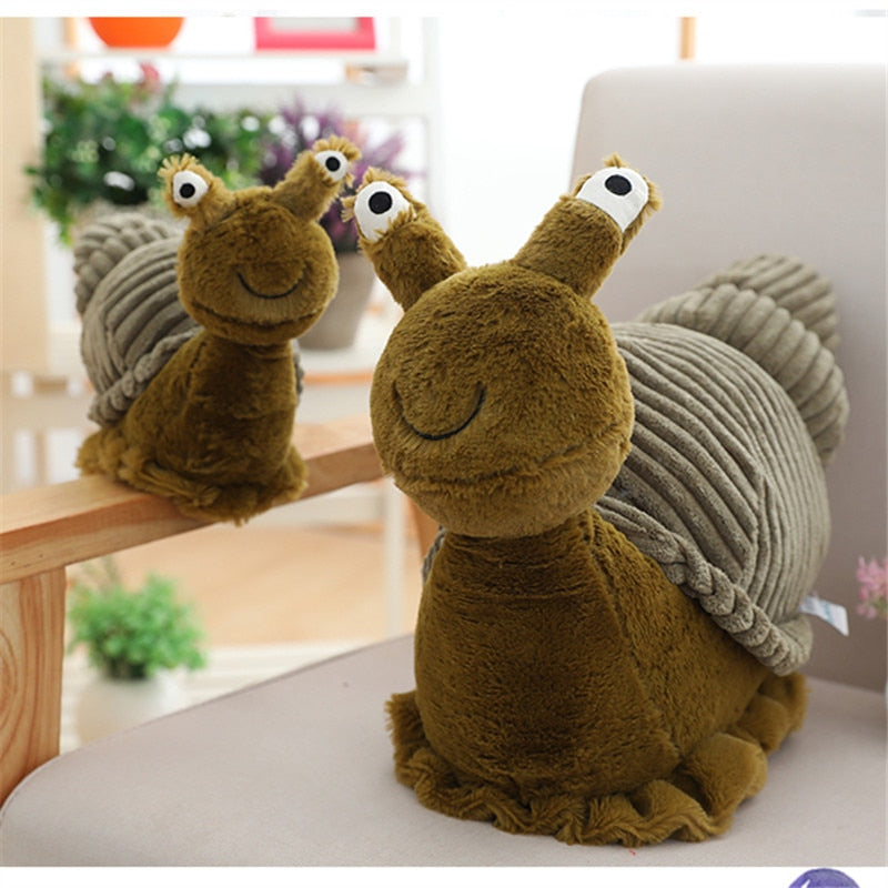 Simulation New kawaii Animal Crossing Plush Snail Doll Toys Peluche Comfort Animal Pillow Juguetes Home Decoration Baby Room Toy