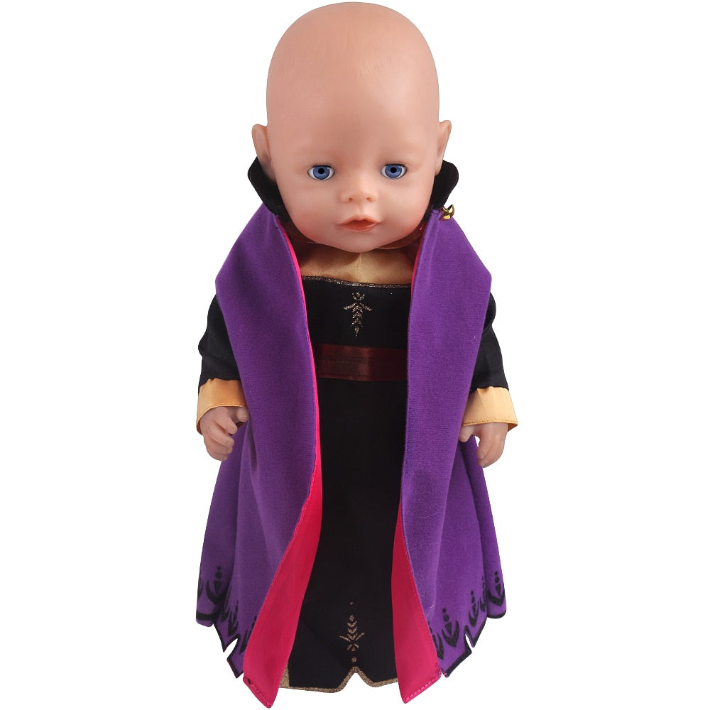 43 Cm Boy American Dolls Clothes Princess Dress School Uniforms Unicorn Queen Skirt Born Baby Toys 18 Inch Girls Doll Gift f41