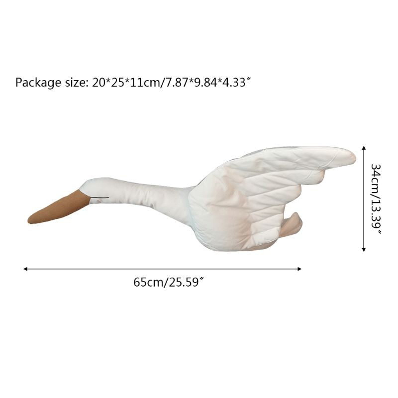 Cute Swan Wall Hanging Pendants 3D Animal Toy Kids Room Ornament Nursery Home DIY Decoration