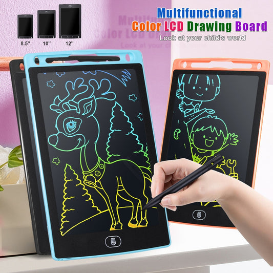 8.5/10/12 Inch LCD Drawing Tablet Electronic Drawing Writing Board Colorful Handwriting Pad Boy Girl Kids Children&#39;s Toys Gift