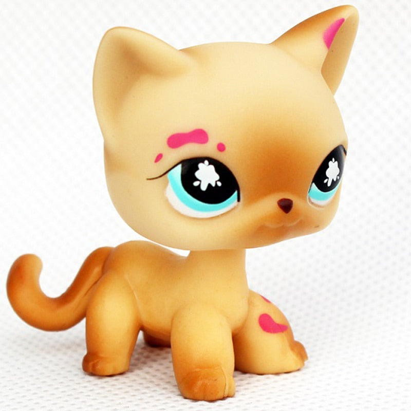 LPS CAT Rare Littlest pet shop Toys Stands Short Hair Kitten Dog Dachshund Collie Spaniel Great Dane Original Bobble head toys