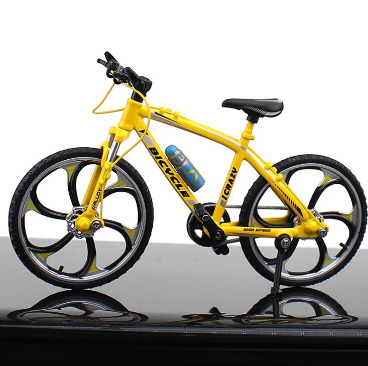 Mini Model 1:10 Finger Mountain bike Alloy Bicycle Diecast Racing Metal Accessories Toy Simulation Collection Toys for children