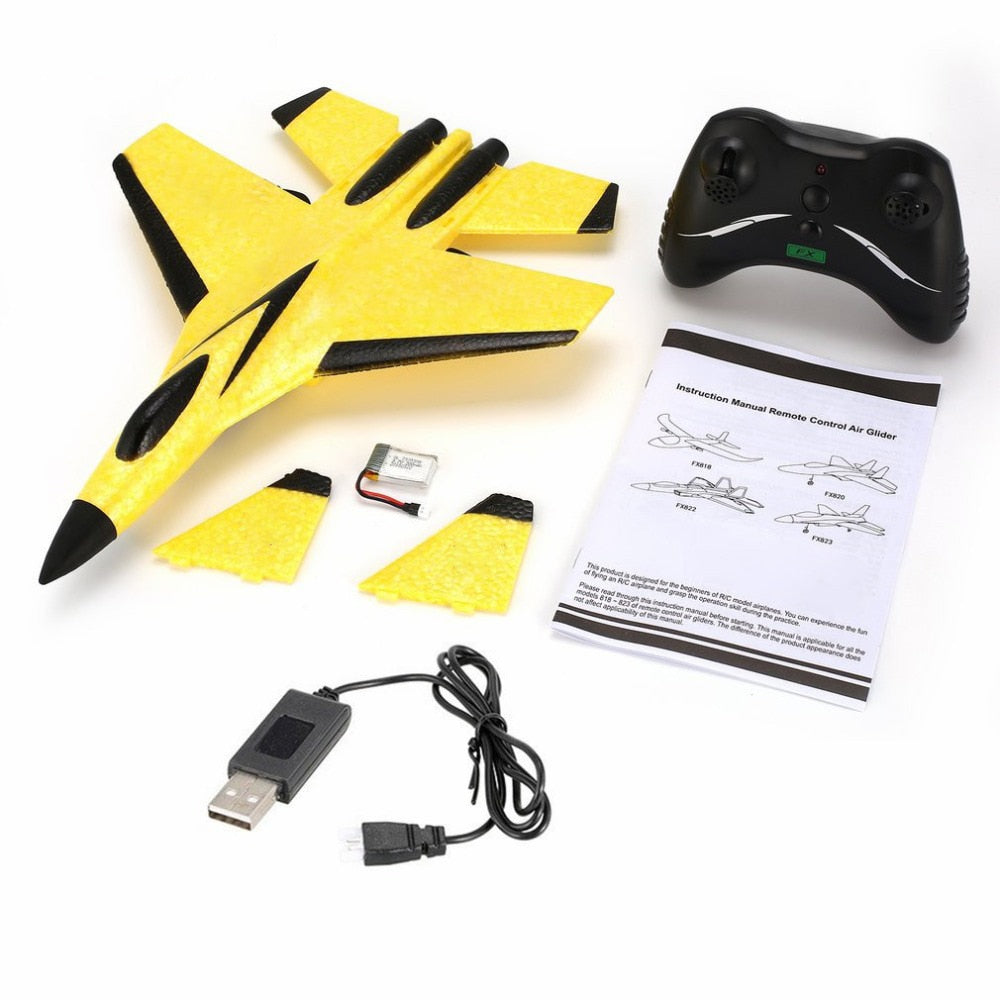 2.4G Glider RC Drone SU35 Fixed Wing Airplane Hand Throwing Foam Dron Electric Remote Control Outdoor RC Plane Toys for Boys F22