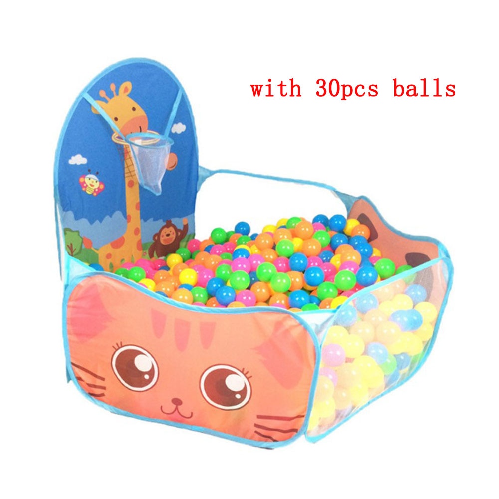 Foldable Cartoon Outdoor Sports Playground Kids Children Ocean Ball Pit Pool Baby Tent Ball Basket Gaming Toys Educational Toy