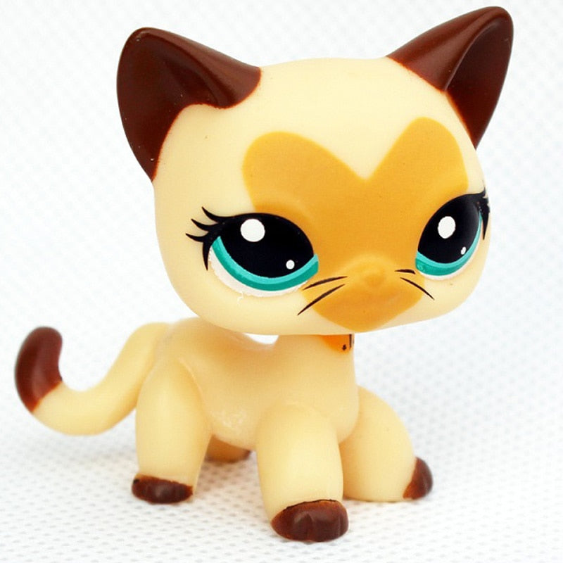 LPS CAT Rare Littlest pet shop Toys Stands Short Hair Kitten Dog Dachshund Collie Spaniel Great Dane Original Bobble head toys