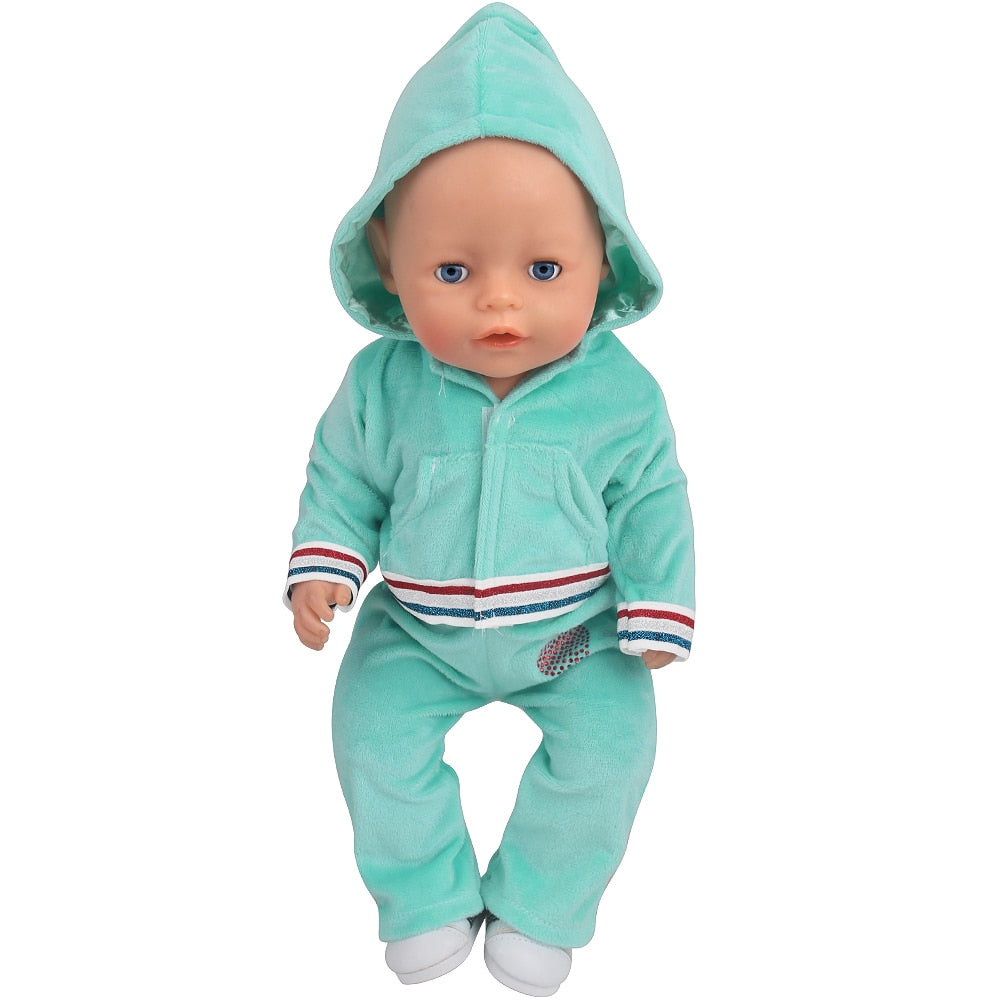 43 Cm Boy American Dolls Clothes Princess Dress School Uniforms Unicorn Queen Skirt Born Baby Toys 18 Inch Girls Doll Gift f41