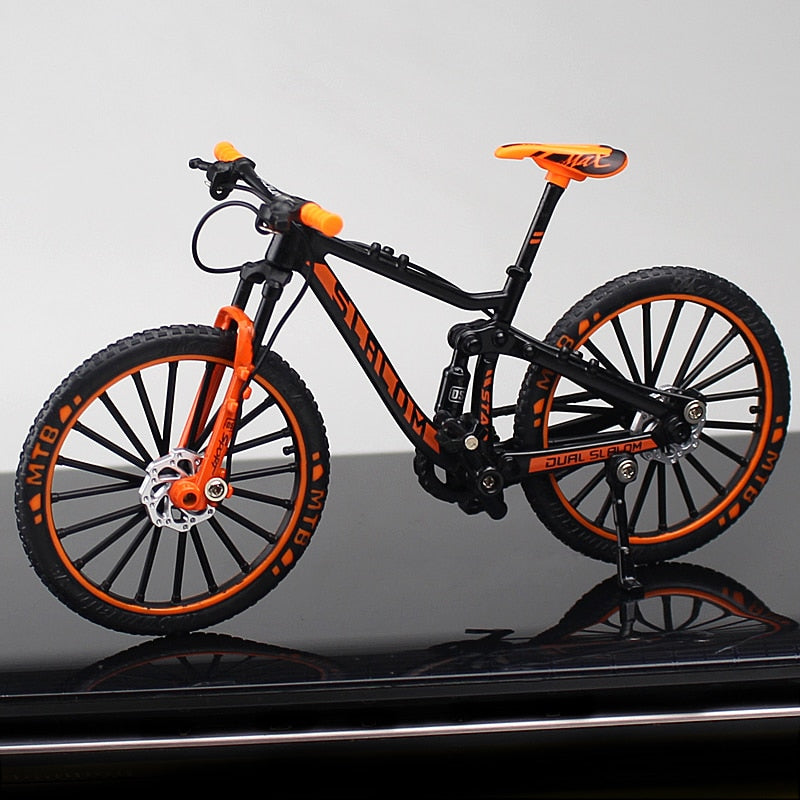 Mini Model 1:10 Finger Mountain bike Alloy Bicycle Diecast Racing Metal Accessories Toy Simulation Collection Toys for children