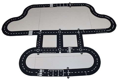 Children road building motorway toy car traffic roadway flexible PVC Puzzles Track Play Set DIY universal accessories game scene
