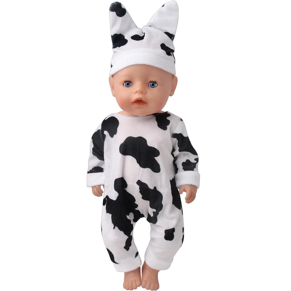 43 Cm Boy American Dolls Clothes Princess Dress School Uniforms Unicorn Queen Skirt Born Baby Toys 18 Inch Girls Doll Gift f41