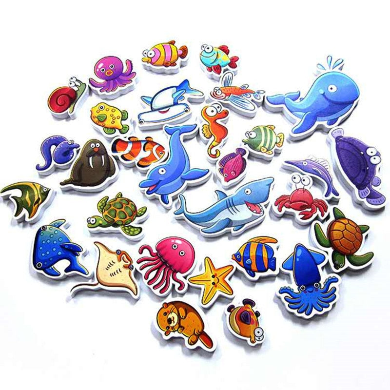 animal bath toys fun foam animals with bath toy storage bag baby bath toy Children&#39;s educational toys