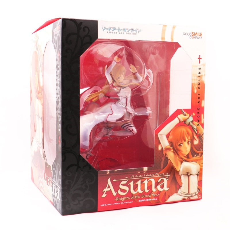 20cm SAO Sword Art Online Yuuki Asuna Action Figure Knights of The Blood Ver. 1/8 Scale PVC Collection Model Toys