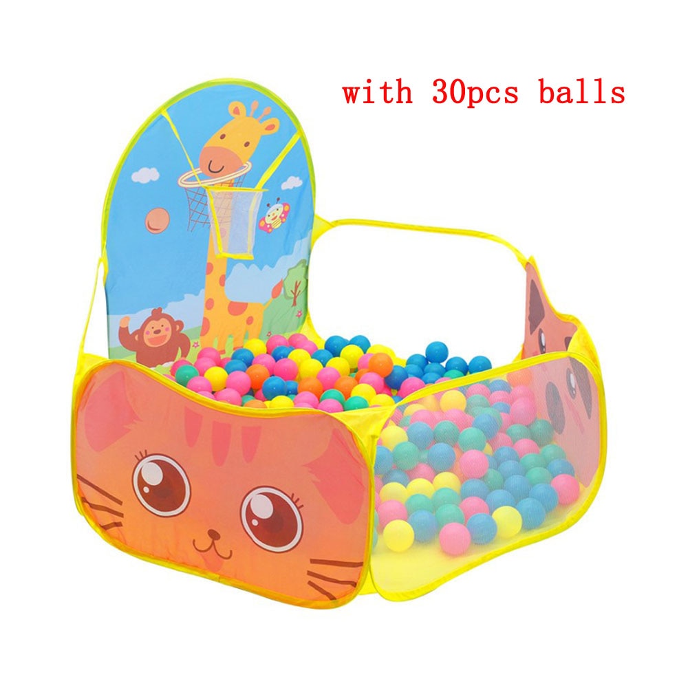 Foldable Cartoon Outdoor Sports Playground Kids Children Ocean Ball Pit Pool Baby Tent Ball Basket Gaming Toys Educational Toy