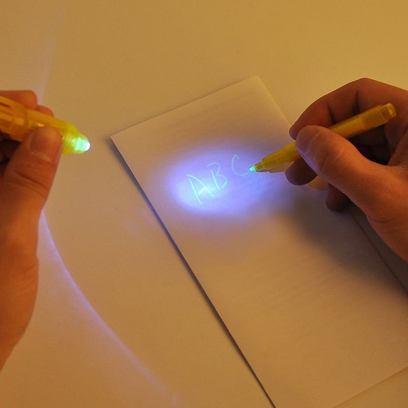 Luminous LED Draw With Light In Dark Children Toys Tablet Magic Drawing Board Set Fluorescent Pen Educational Noctilucent Kids