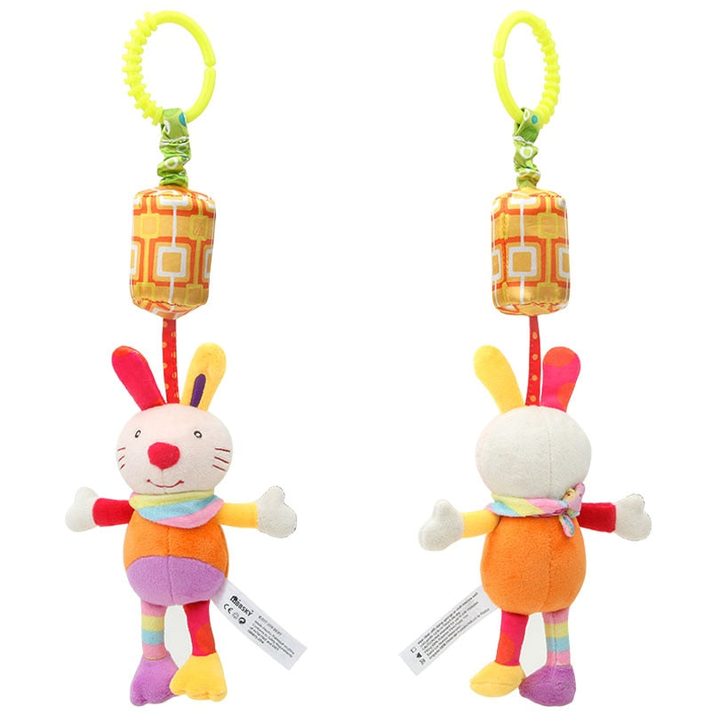 Rattle Toys For Baby Cute Puppy Bee Stroller Toy Rattles Mobile For Baby Trolley 0-12 Months Infant Bed Hanging Gift