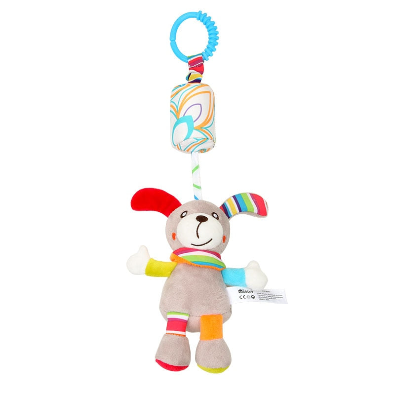Rattle Toys For Baby Cute Puppy Bee Stroller Toy Rattles Mobile For Baby Trolley 0-12 Months Infant Bed Hanging Gift