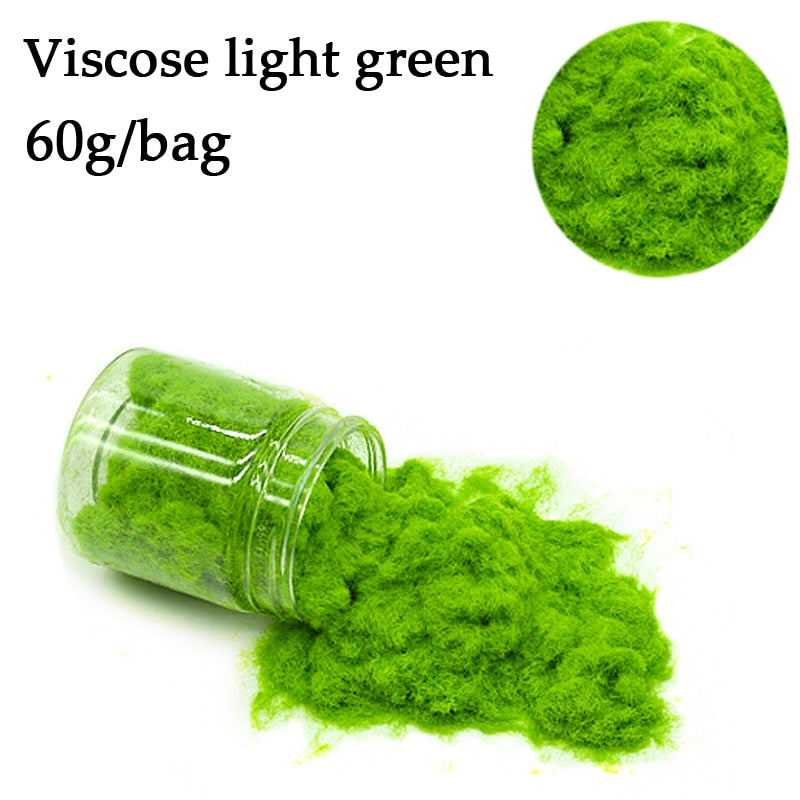 Static Grass Powder 3MM Turf Flocking Nylon Toy Model Scene Making 60g six-color / monochrome Diorama Sand table Simulation Tuft
