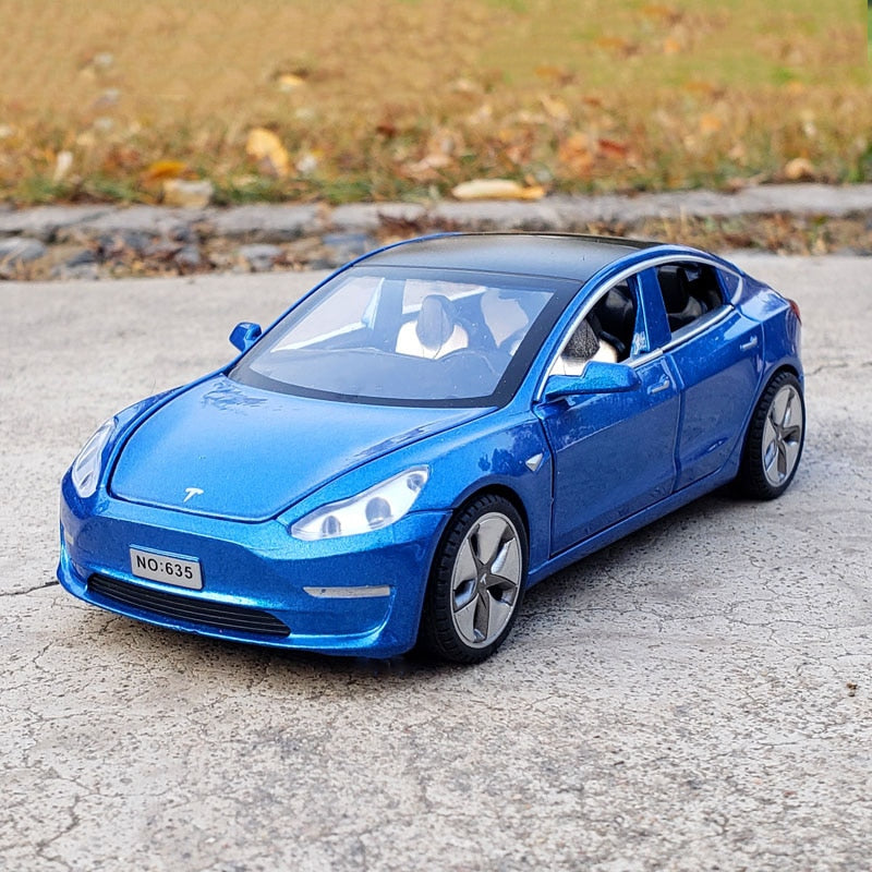 New 1:32 Tesla MODEL 3 Alloy Car Model Diecasts &amp; Toy Vehicles Toy Cars Free Shipping Kid Toys For Children Gifts Boy Toy