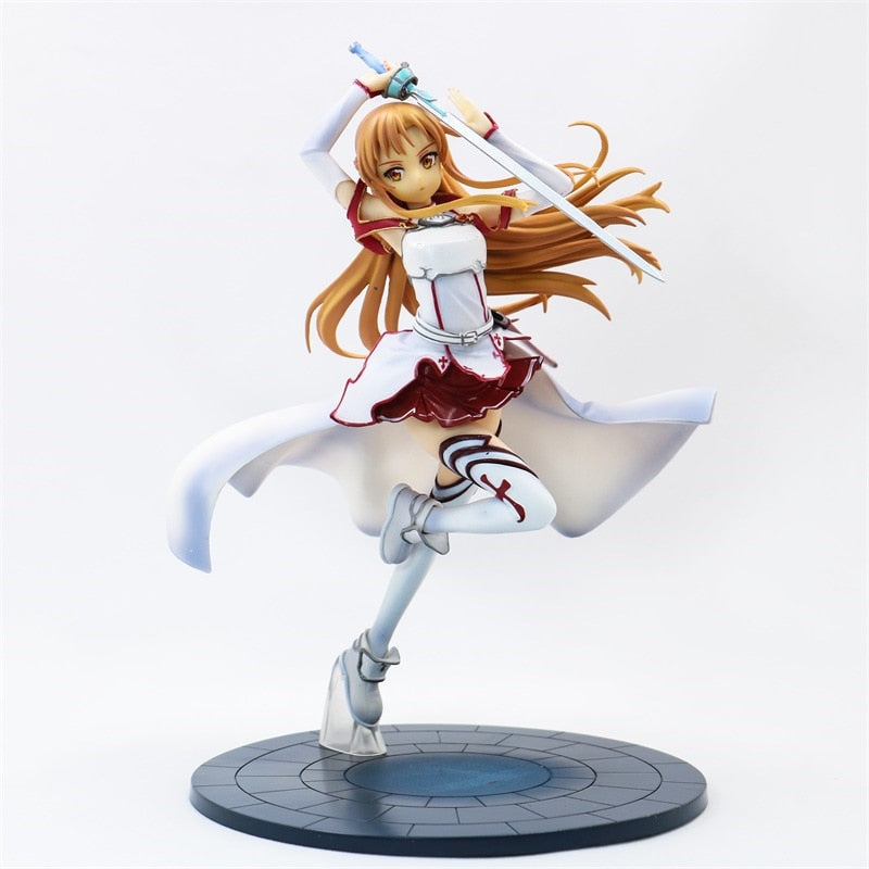 20cm SAO Sword Art Online Yuuki Asuna Action Figure Knights of The Blood Ver. 1/8 Scale PVC Collection Model Toys