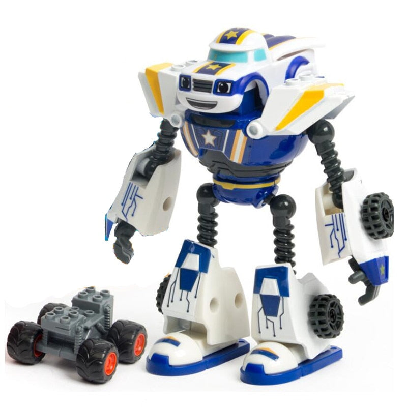 Hot Sell Anime Figure Blaze Monster Machines Cartoon Plastic/Alloy Deformed Car Model Action Figures Toys Child Birthday Gifts